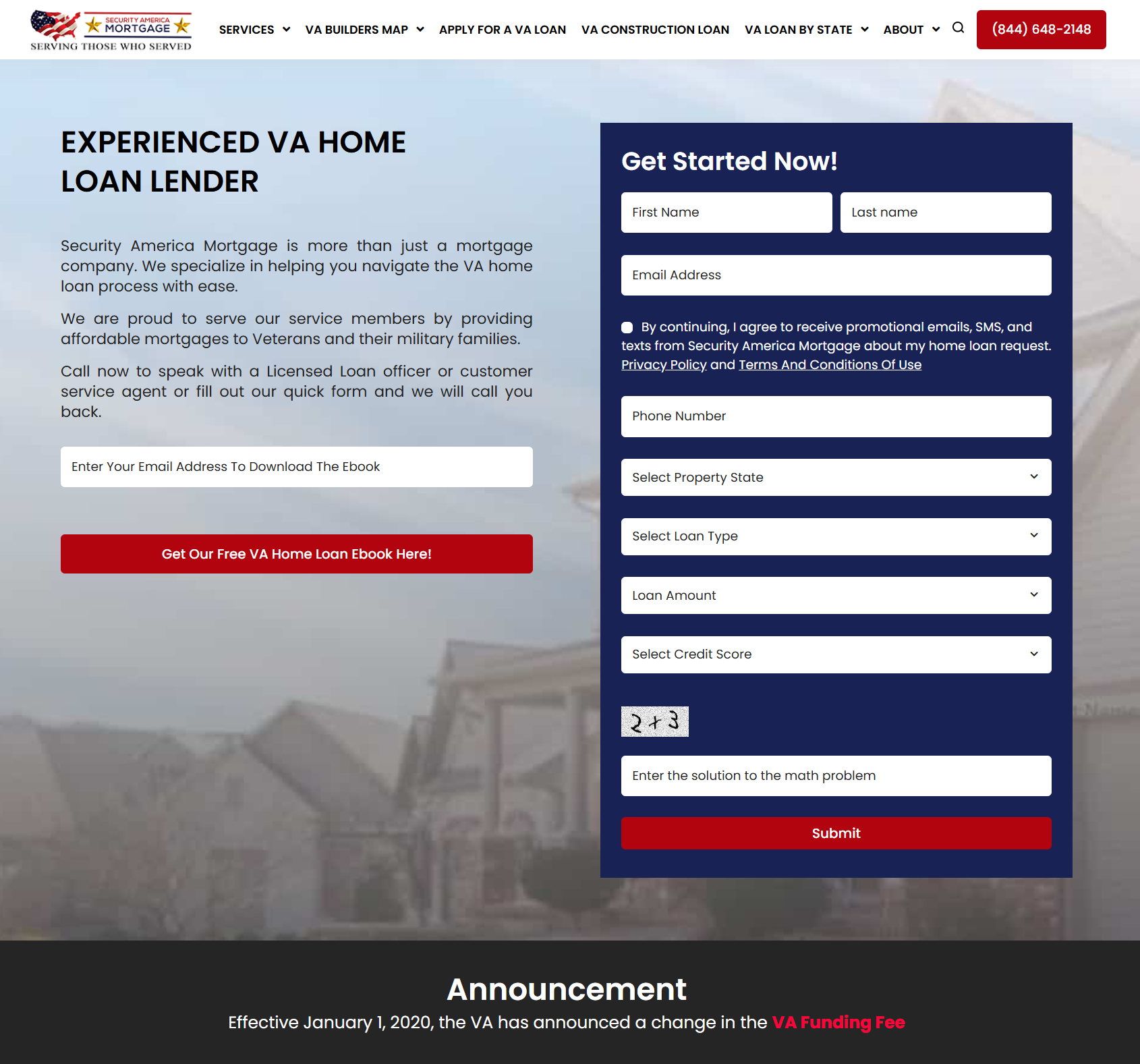 Security America Mortgage | Web & SEO project